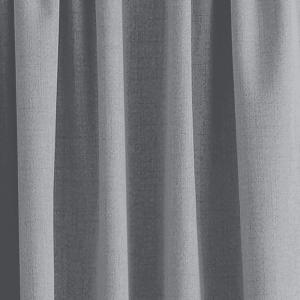 Rideau plissé gris acier 140x280 cm
