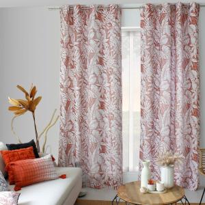 Rideau  polyester Terracotta 135 X 240