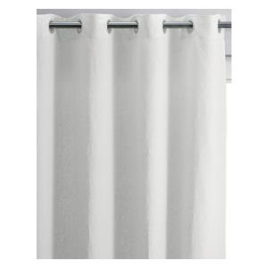 Rideau Stonewashed  en lin blanc 140 x 280 cm