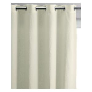 Rideau stonewashed  en lin craie 140 x 280 cm