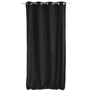 Rideau tamisant en velours noir