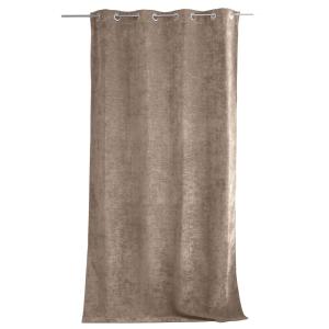 Rideau thermique en velours doublé polaire naturel 140x260…