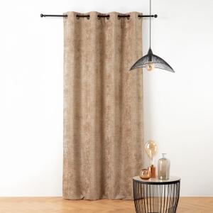 Rideau thermique et phonique velours chenille polyester bei…