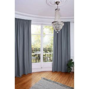 Rideau thermique Galon fronceur Gris MC458 130x250