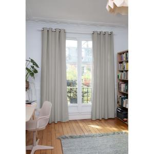 Rideau thermique Oeillet Gris MC17 130x250