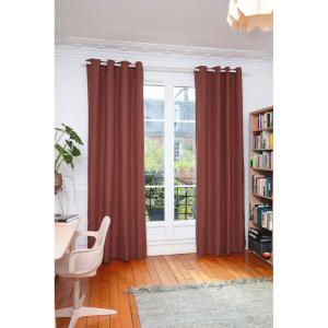 Rideau thermique Oeillets Rouge MC7005 130x250