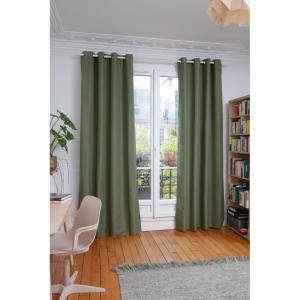 Rideau thermique Oeillets Vert MC533 130x250