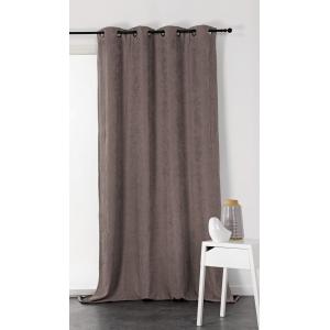 Rideau thermique phonique et obscurcissant taupe 140x260cm