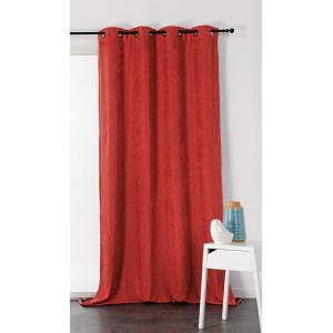 Rideau thermique phonique et obscurcissant terracotta 140x2…