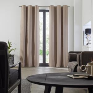 Rideau tissu à enduction pvc, occultant à 100% gris 200x270…
