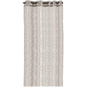 Rideau voilage à Œillets marron 140x260cm