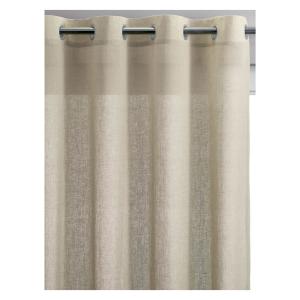 Rideau voile  en lin naturel 140 x 280 cm