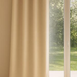 Rideaux polyester beige ivoire 260x140 cm