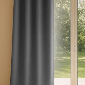 Rideaux polyester gris clair 260x140 cm
