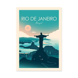 RIO DE JANEIRO - STUDIO INCEPTION - Affiche d'art 50 x 70 cm