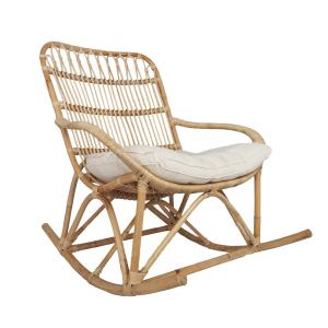 Rocking chair en rotin naturel  60x100x65