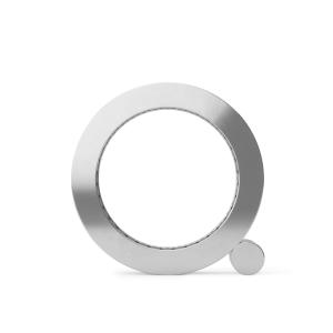 Roue porte-bijoux en metal chrome