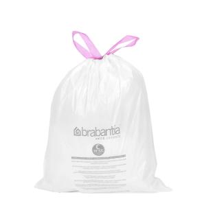 Rouleau 20 sacs poubelles 12 l  code C blanc en plastique