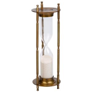 Sablier en aluminium marron d10x30h