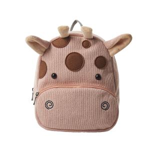 Sac à dos 100% coton girafe pinky rose