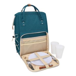 Sac à dos pique-nique isotherme Bleu Canard - 2 personnes