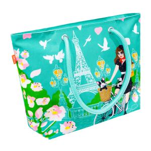 Sac cabas  bleu 2 polyester 48 x 34 x 14 cm