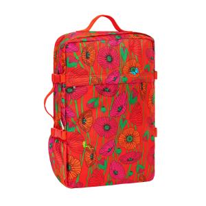 Sac cabine  rouge coton 34 x 16 x 50 cm