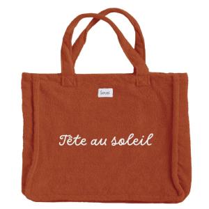 Sac de plage brodé  auburn