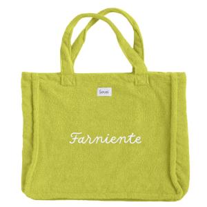 Sac de plage brodé  citronelle