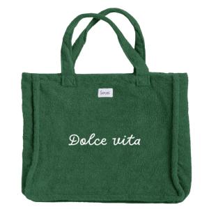 Sac de plage brodé  lichen