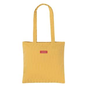 Sac de plage géométrique polyester jaune