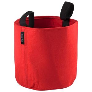 Sac de plantation 12,3 litres en  feutre géotextile rouge