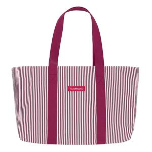 Sac de voyage polyester rayures bordeaux