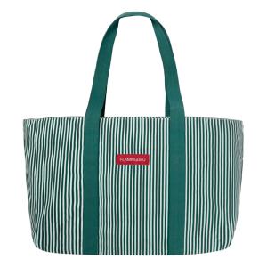 Sac de voyage polyester rayures vert