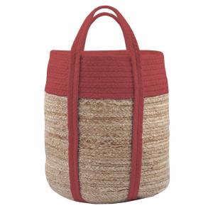 Sac déco en jute terracotta