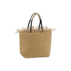 Sac en jute naturel et corde avec franges
