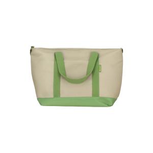 Sac en tissu isotherme beige et olive 26L