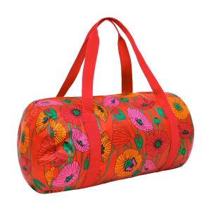 Sac polochon pliable  rouge polyester 44 x 22 x 22 cm