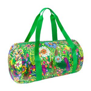 Sac polochon pliable  vert polyester 44 x 22 x 22 cm