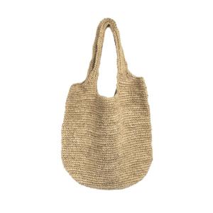 Sac Raphia Marron 50x17x40cm