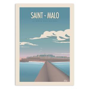 SAINT MALO - TURO - Affiche d'art 30 x 40 cm