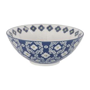 Saladier   23 cm bleu en grès