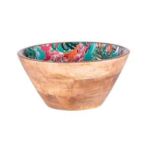 Saladier   25 cm multicolore en bois