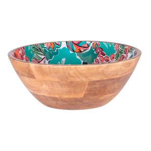 Saladier   30 cm multicolore en bois