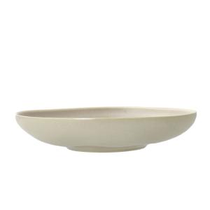 Saladier en grès beige doux 28cm
