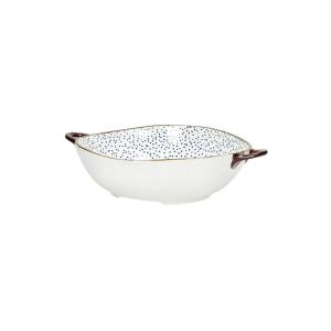 Saladier en porcelaine bleue D31