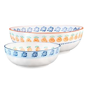 Saladier  Ø23,5cm et Ø28cm - 2 pièces - Agrume