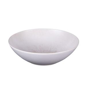 Saladier Onyx 24 cm crème beige en grès