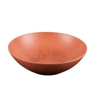 Saladier Onyx 24 cm Terracotta orange en grès