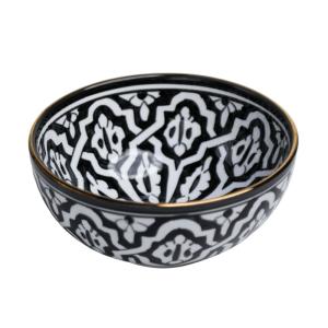 Saladier rond en céramique noir D20CM